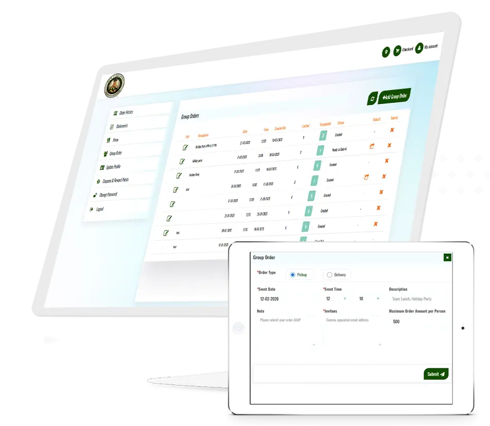 Group Ordering for Corporate and Large Orders